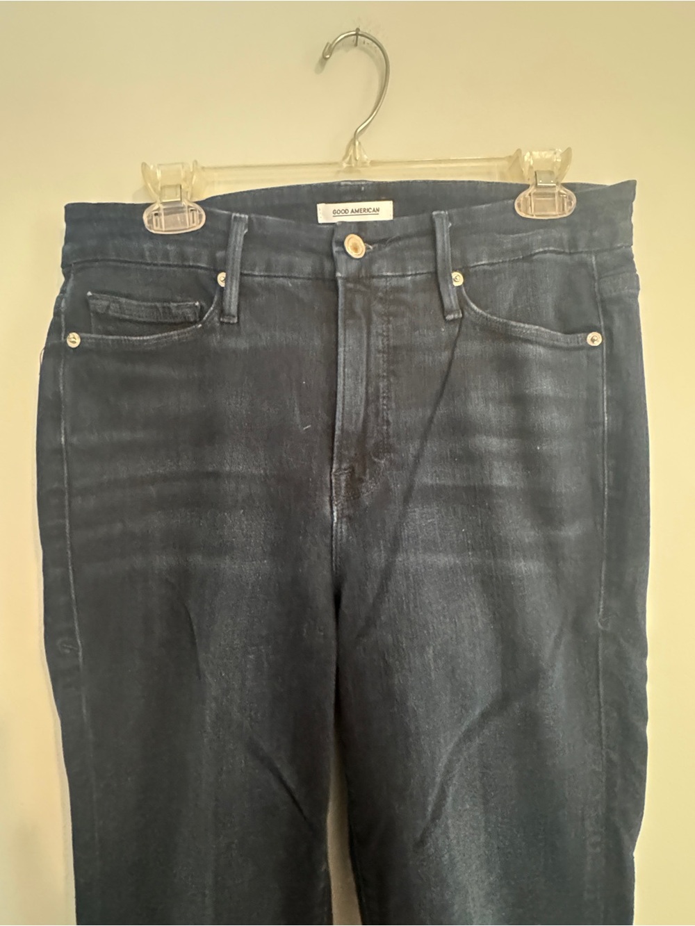 Good American Good Legs High-Rise Skinny Jeans- Dark Indigo size 12 - Picture 3 of 6